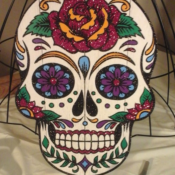 Sugar Skull Door Hanger - Picture 1 of 5